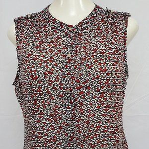 Liz Claiborne Top size M Red Black Sleeveless